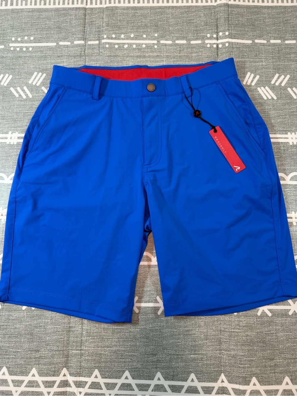 Redvanly Hanover Pull-On Shorts in Marine 9” inseam